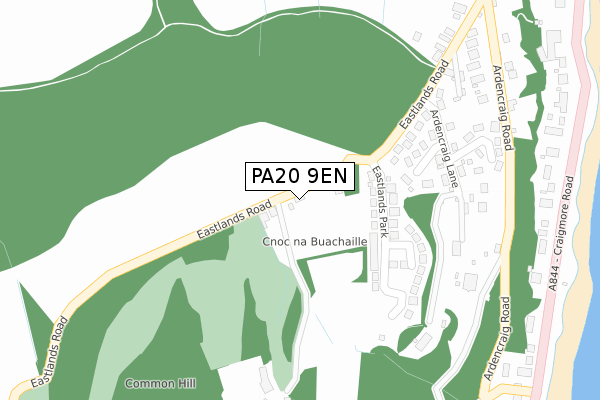 PA20 9EN map - large scale - OS Open Zoomstack (Ordnance Survey)