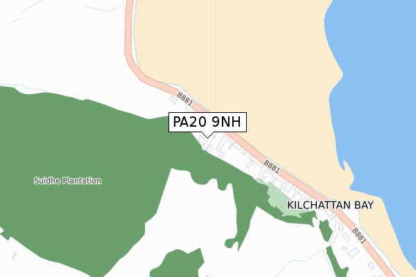 PA20 9NH map - large scale - OS Open Zoomstack (Ordnance Survey)