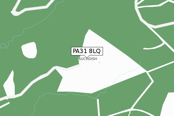 PA31 8LQ map - large scale - OS Open Zoomstack (Ordnance Survey)