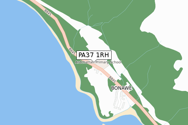 PA37 1RH map - large scale - OS Open Zoomstack (Ordnance Survey)