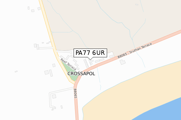 PA77 6UR map - large scale - OS Open Zoomstack (Ordnance Survey)