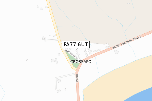 PA77 6UT map - large scale - OS Open Zoomstack (Ordnance Survey)