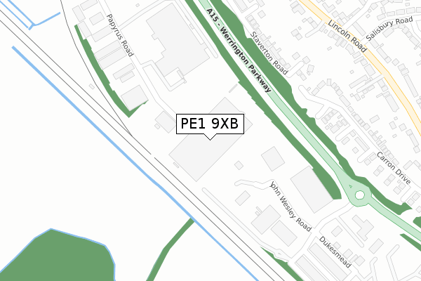 PE1 9XB map - large scale - OS Open Zoomstack (Ordnance Survey) PE1 9XB map - large scale - OS Open Zoomstack (Ordnance Survey)