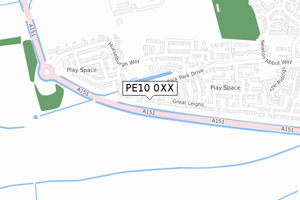 PE10 0XX map - large scale - OS Open Zoomstack (Ordnance Survey) PE10 0XX map - large scale - OS Open Zoomstack (Ordnance Survey)