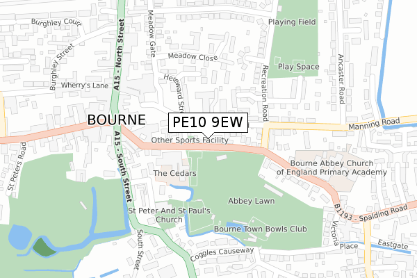 PE10 9EW map - large scale - OS Open Zoomstack (Ordnance Survey) PE10 9EW map - large scale - OS Open Zoomstack (Ordnance Survey)