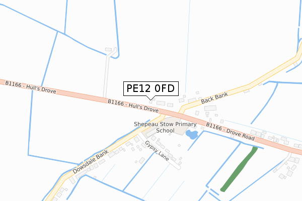 PE12 0FD map - large scale - OS Open Zoomstack (Ordnance Survey) PE12 0FD map - large scale - OS Open Zoomstack (Ordnance Survey)