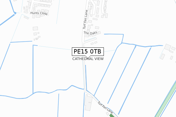 PE15 0TB map - large scale - OS Open Zoomstack (Ordnance Survey)