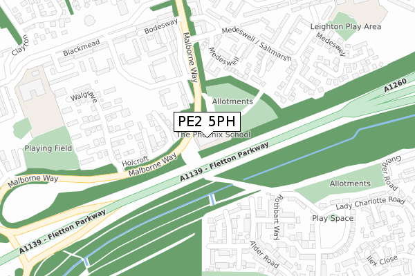 PE2 5PH map - large scale - OS Open Zoomstack (Ordnance Survey) PE2 5PH map - large scale - OS Open Zoomstack (Ordnance Survey)