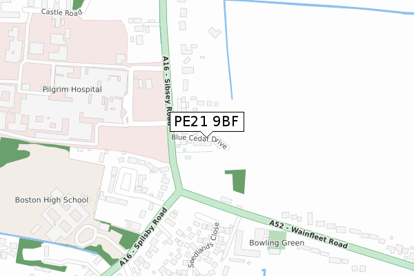 PE21 9BF map - large scale - OS Open Zoomstack (Ordnance Survey) PE21 9BF map - large scale - OS Open Zoomstack (Ordnance Survey)