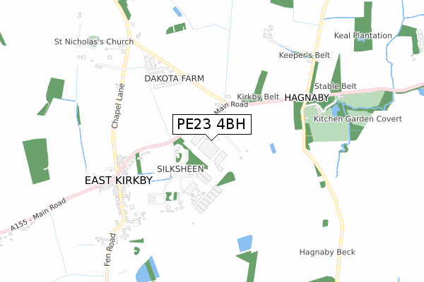 PE23 4BH map - small scale - OS Open Zoomstack (Ordnance Survey) PE23 4BH map - small scale - OS Open Zoomstack (Ordnance Survey)