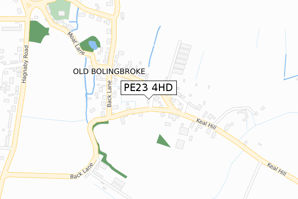 PE23 4HD map - large scale - OS Open Zoomstack (Ordnance Survey)