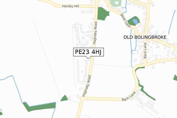 PE23 4HJ map - large scale - OS Open Zoomstack (Ordnance Survey)