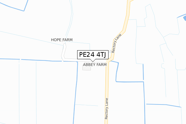 PE24 4TJ map - large scale - OS Open Zoomstack (Ordnance Survey) PE24 4TJ map - large scale - OS Open Zoomstack (Ordnance Survey)