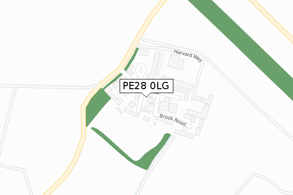 PE28 0LG map - large scale - OS Open Zoomstack (Ordnance Survey) PE28 0LG map - large scale - OS Open Zoomstack (Ordnance Survey)