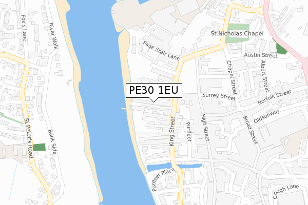 PE30 1EU map - large scale - OS Open Zoomstack (Ordnance Survey) PE30 1EU map - large scale - OS Open Zoomstack (Ordnance Survey)