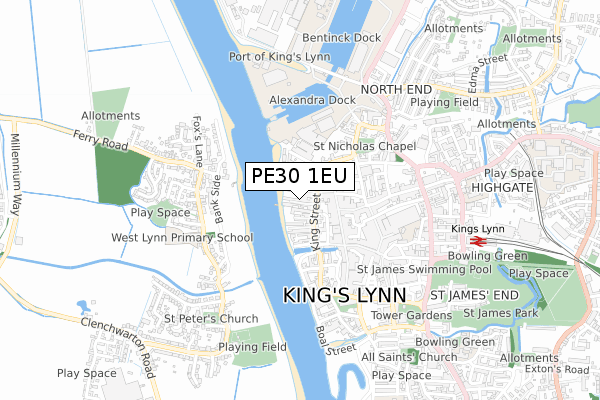 PE30 1EU map - small scale - OS Open Zoomstack (Ordnance Survey) PE30 1EU map - small scale - OS Open Zoomstack (Ordnance Survey)