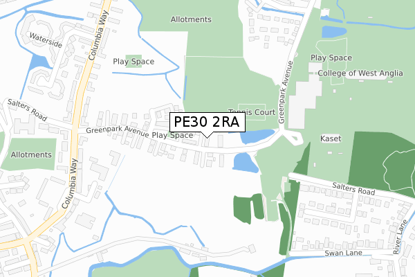 PE30 2RA map - large scale - OS Open Zoomstack (Ordnance Survey) PE30 2RA map - large scale - OS Open Zoomstack (Ordnance Survey)