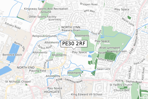 PE30 2RF map - small scale - OS Open Zoomstack (Ordnance Survey) PE30 2RF map - small scale - OS Open Zoomstack (Ordnance Survey)