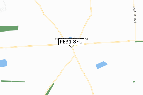 PE31 8FU map - small scale - OS Open Zoomstack (Ordnance Survey)