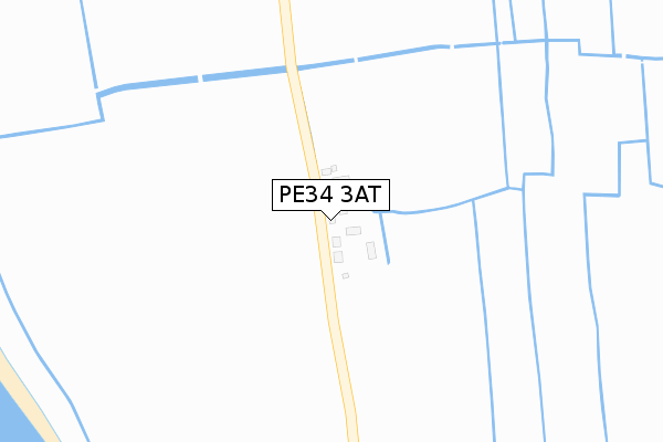 PE34 3AT map - large scale - OS Open Zoomstack (Ordnance Survey) PE34 3AT map - large scale - OS Open Zoomstack (Ordnance Survey)