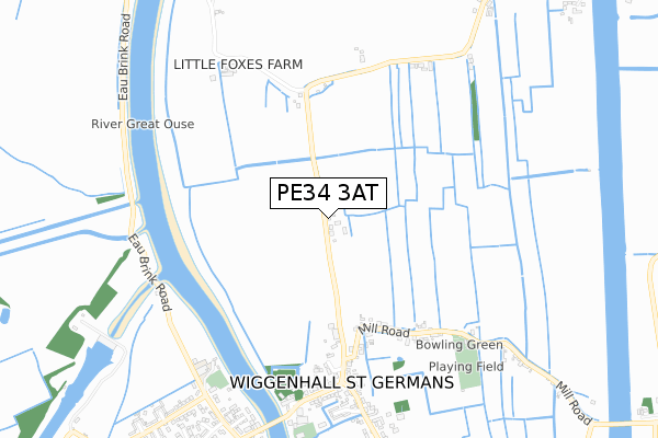 PE34 3AT map - small scale - OS Open Zoomstack (Ordnance Survey) PE34 3AT map - small scale - OS Open Zoomstack (Ordnance Survey)