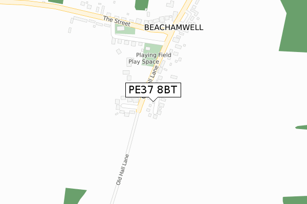 PE37 8BT map - large scale - OS Open Zoomstack (Ordnance Survey) PE37 8BT map - large scale - OS Open Zoomstack (Ordnance Survey)