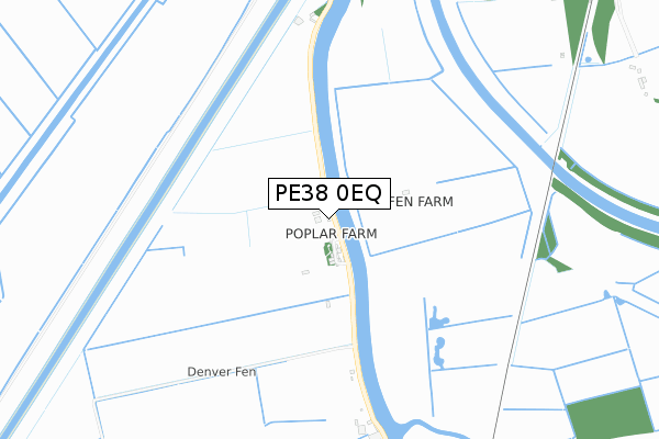 PE38 0EQ map - small scale - OS Open Zoomstack (Ordnance Survey)