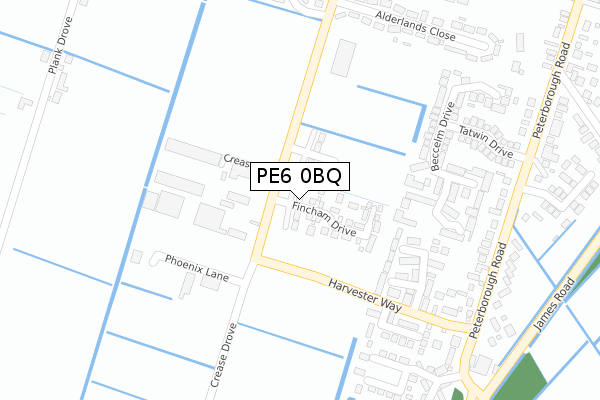PE6 0BQ map - large scale - OS Open Zoomstack (Ordnance Survey) PE6 0BQ map - large scale - OS Open Zoomstack (Ordnance Survey)