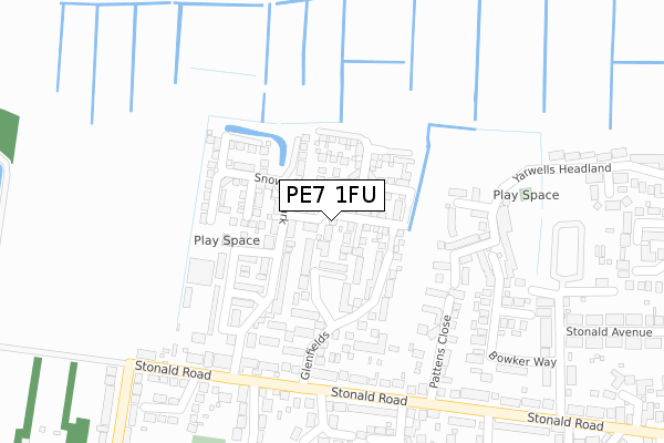PE7 1FU map - large scale - OS Open Zoomstack (Ordnance Survey) PE7 1FU map - large scale - OS Open Zoomstack (Ordnance Survey)