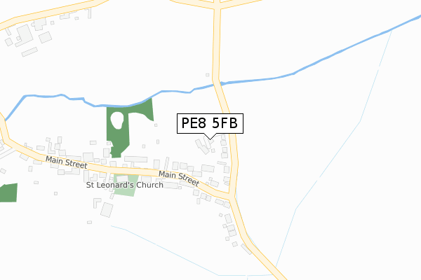 PE8 5FB map - large scale - OS Open Zoomstack (Ordnance Survey) PE8 5FB map - large scale - OS Open Zoomstack (Ordnance Survey)