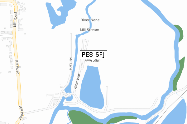 PE8 6FJ map - large scale - OS Open Zoomstack (Ordnance Survey) PE8 6FJ map - large scale - OS Open Zoomstack (Ordnance Survey)