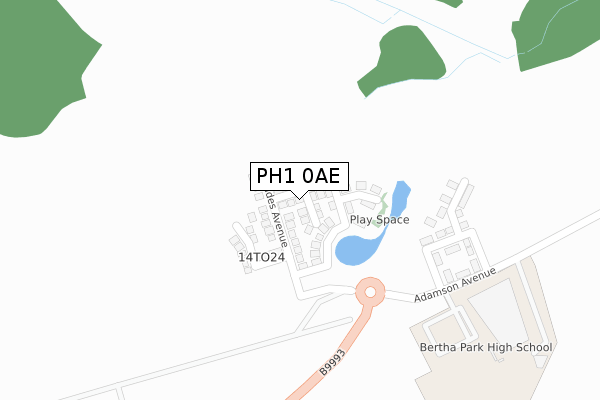 PH1 0AE map - large scale - OS Open Zoomstack (Ordnance Survey) PH1 0AE map - large scale - OS Open Zoomstack (Ordnance Survey)