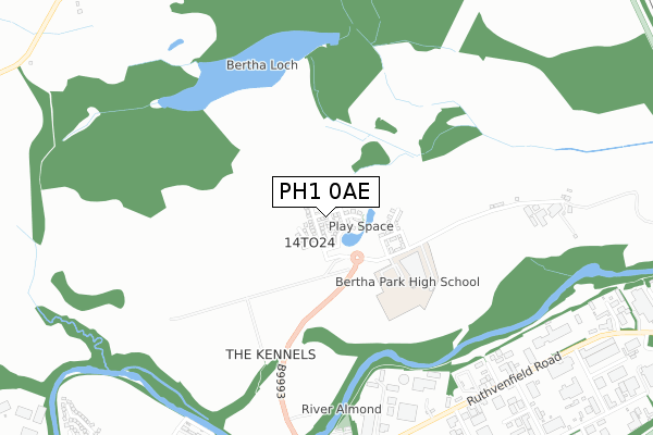 PH1 0AE map - small scale - OS Open Zoomstack (Ordnance Survey) PH1 0AE map - small scale - OS Open Zoomstack (Ordnance Survey)