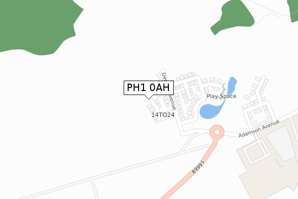 PH1 0AH map - large scale - OS Open Zoomstack (Ordnance Survey) PH1 0AH map - large scale - OS Open Zoomstack (Ordnance Survey)