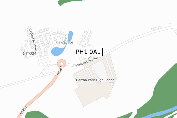 PH1 0AL map - large scale - OS Open Zoomstack (Ordnance Survey) PH1 0AL map - large scale - OS Open Zoomstack (Ordnance Survey)