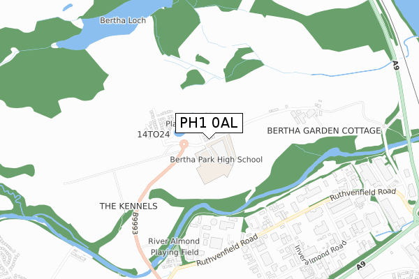 PH1 0AL map - small scale - OS Open Zoomstack (Ordnance Survey) PH1 0AL map - small scale - OS Open Zoomstack (Ordnance Survey)