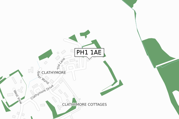 PH1 1AE map - large scale - OS Open Zoomstack (Ordnance Survey) PH1 1AE map - large scale - OS Open Zoomstack (Ordnance Survey)