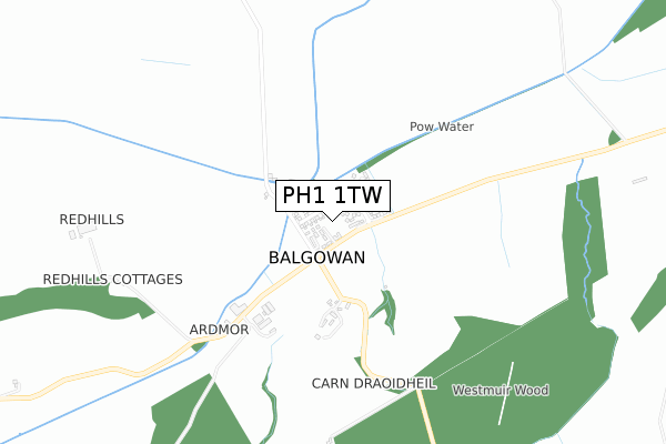 PH1 1TW map - small scale - OS Open Zoomstack (Ordnance Survey) PH1 1TW map - small scale - OS Open Zoomstack (Ordnance Survey)