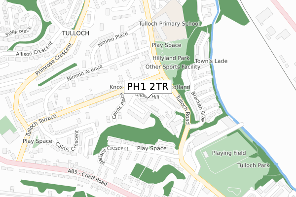 PH1 2TR map - large scale - OS Open Zoomstack (Ordnance Survey) PH1 2TR map - large scale - OS Open Zoomstack (Ordnance Survey)
