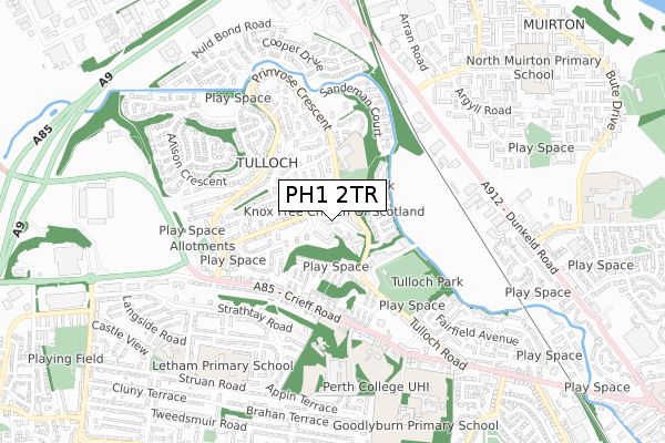 PH1 2TR map - small scale - OS Open Zoomstack (Ordnance Survey) PH1 2TR map - small scale - OS Open Zoomstack (Ordnance Survey)
