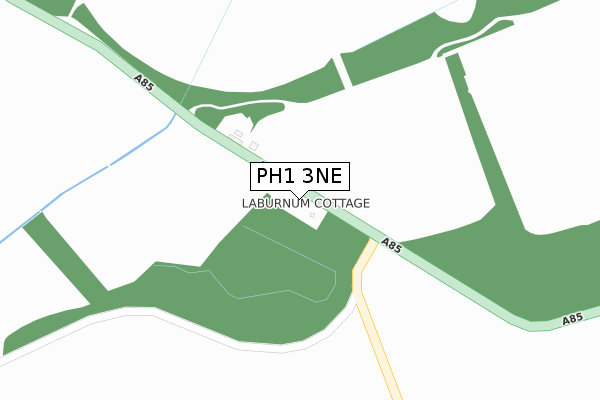 PH1 3NE map - large scale - OS Open Zoomstack (Ordnance Survey)