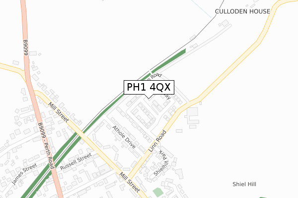 PH1 4QX map - large scale - OS Open Zoomstack (Ordnance Survey) PH1 4QX map - large scale - OS Open Zoomstack (Ordnance Survey)