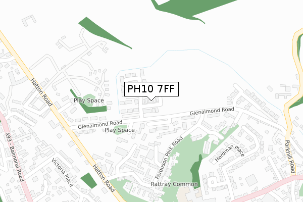 PH10 7FF map - large scale - OS Open Zoomstack (Ordnance Survey) PH10 7FF map - large scale - OS Open Zoomstack (Ordnance Survey)