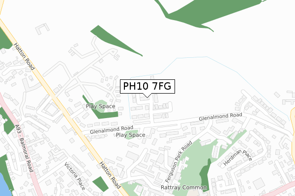 PH10 7FG map - large scale - OS Open Zoomstack (Ordnance Survey) PH10 7FG map - large scale - OS Open Zoomstack (Ordnance Survey)