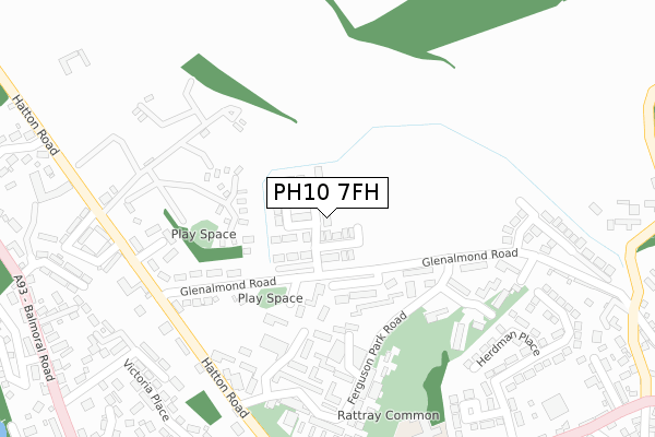 PH10 7FH map - large scale - OS Open Zoomstack (Ordnance Survey) PH10 7FH map - large scale - OS Open Zoomstack (Ordnance Survey)