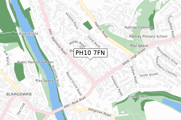 PH10 7FN map - large scale - OS Open Zoomstack (Ordnance Survey) PH10 7FN map - large scale - OS Open Zoomstack (Ordnance Survey)