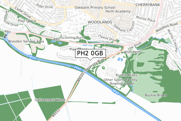PH2 0GB map - small scale - OS Open Zoomstack (Ordnance Survey) PH2 0GB map - small scale - OS Open Zoomstack (Ordnance Survey)