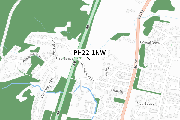 PH22 1NW map - large scale - OS Open Zoomstack (Ordnance Survey)