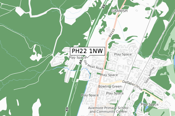 PH22 1NW map - small scale - OS Open Zoomstack (Ordnance Survey)