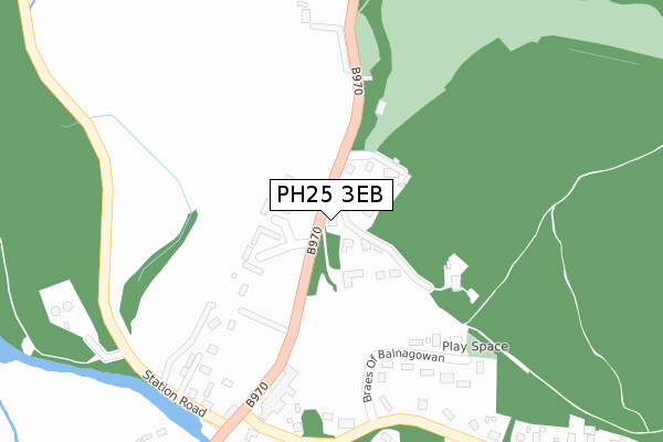 PH25 3EB map - large scale - OS Open Zoomstack (Ordnance Survey) PH25 3EB map - large scale - OS Open Zoomstack (Ordnance Survey)